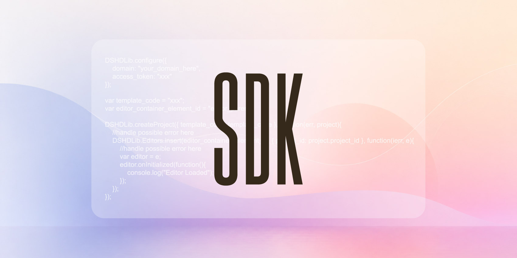 Design Huddle SDK